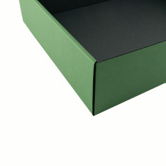 Green Gift Box with Clear Window | 340x280x85 mm | Superbox