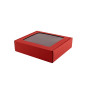 Red Small Gift Box with PVC Window 5 cm High