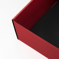 Red Gift Box with Window for Bottle| 340x195x85 | Superbox