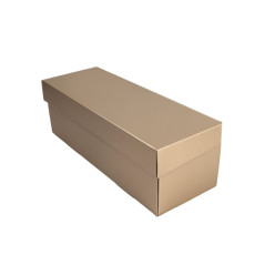 Flip Lid Horizontal Muted Gold Gift Box | 335x115x115 mm | Superbox