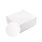 White with golden Lines Square Gift Box for Cosmetics