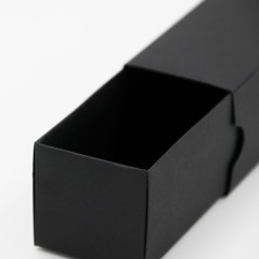 Black Small Oblong Slide Box Closed