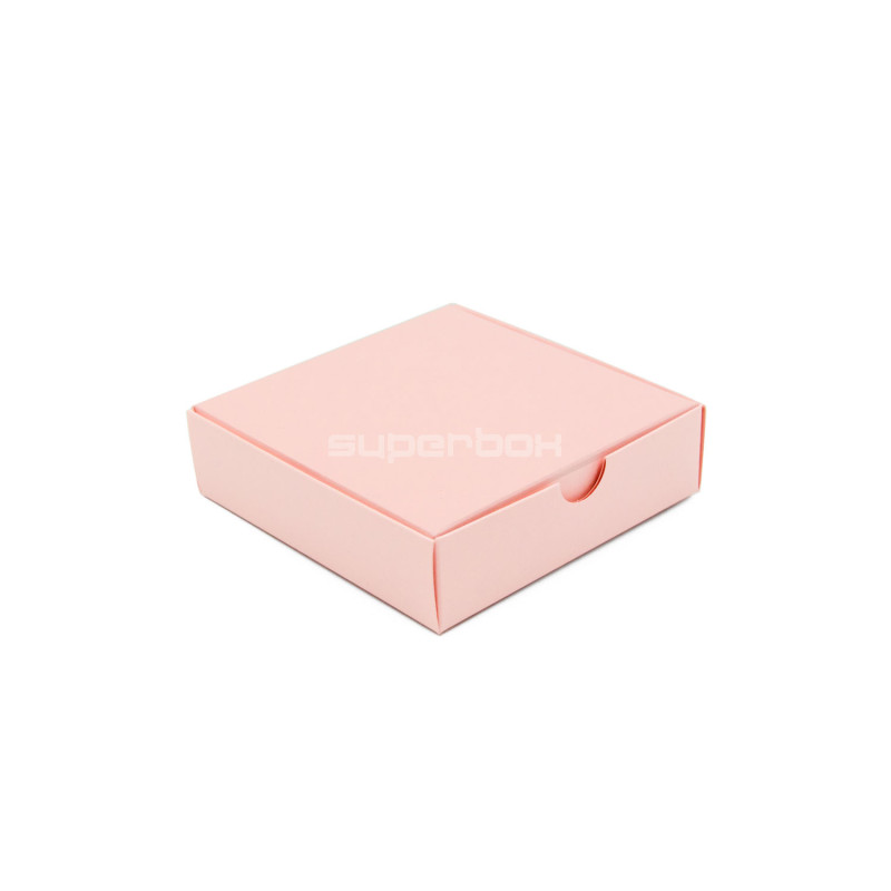 Small Square Gift Box from Pink Decorative Cardboard