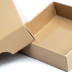 Small Square Sand Colored Cardboard Box | 65x65x20 mm | Superbox