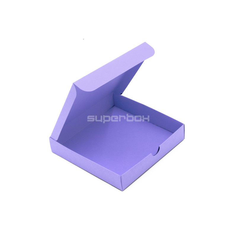 Lilac Square Box with Recessed Cardboard Lid