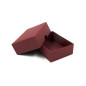 2-PC Small Rectangle Gift Box from Burgundy Cardboard