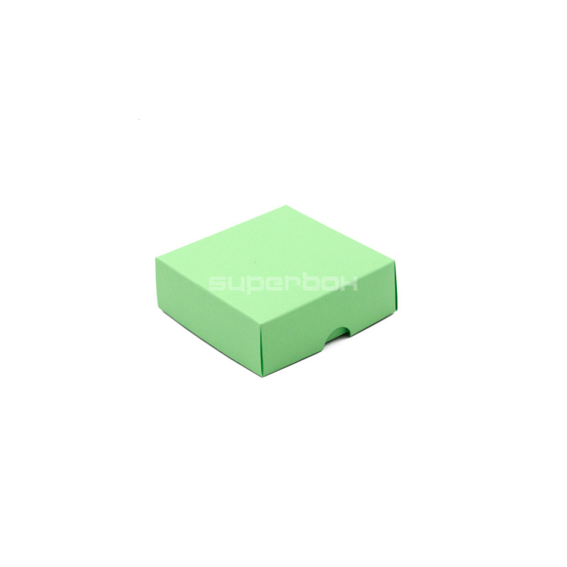 Two Piece Small Square Emerald Cardboard Gift Box