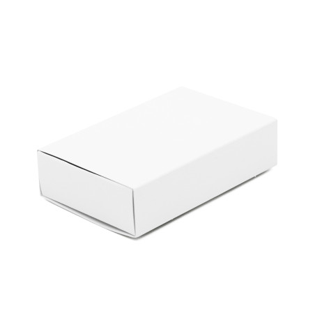 White Matchbox Type Gift Box from Cardboard