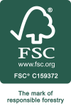 FSC certificate mark indicating that Superbox and Mazus products meet the highest sustainability and social responsibility standards.